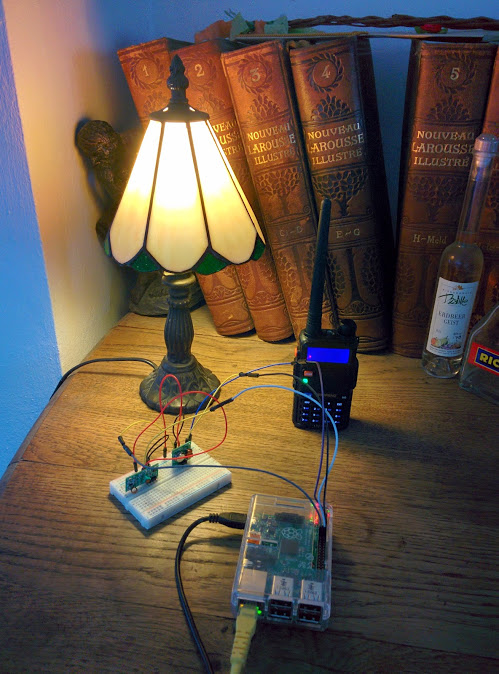 Controlling a vintage lamp over 4333 MHz